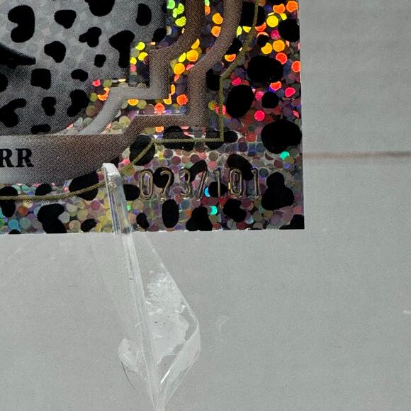 Disney Topps Chrome 2024 Dash Parr Black and White Speckle #97 /101 - Picture 4 of 5